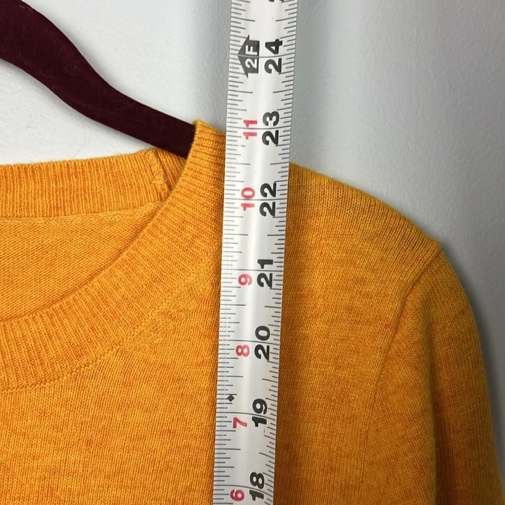J Crew XS yellow Teddie cotton/ wool blend crewneck sweater